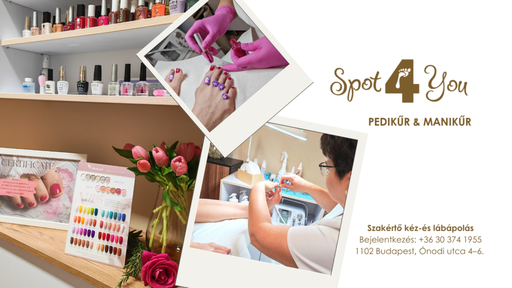 Pedikűr kezelés a Spot4You szalonban Kőbányán